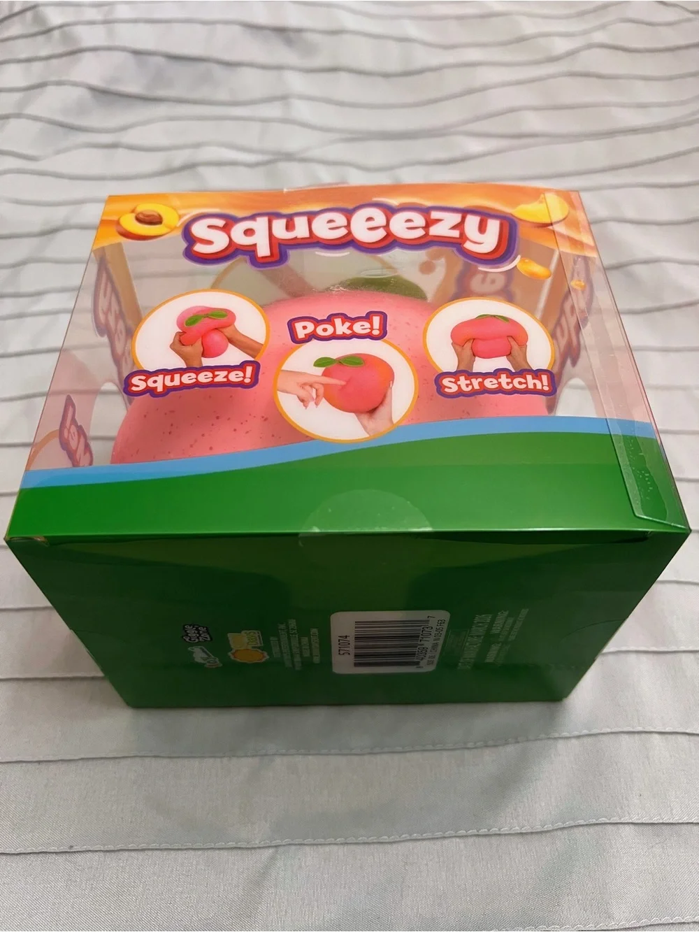 Sunny Days- Squeeezy Peach- Pink- Squishy Fidget Sensory Fruit Toy- Toymendous